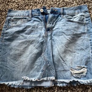SO jean skirt